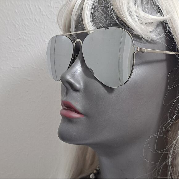 Silver Mira Madison Pilot Mirror Lens Sunglasses - Picture 6 of 10
